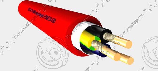 3ds max halogen installation cable circuit - Halogen free installation cable with circuit integrity FE90_E30-E60 3x35 mm2 0,6 1 kV .max by Cable Master